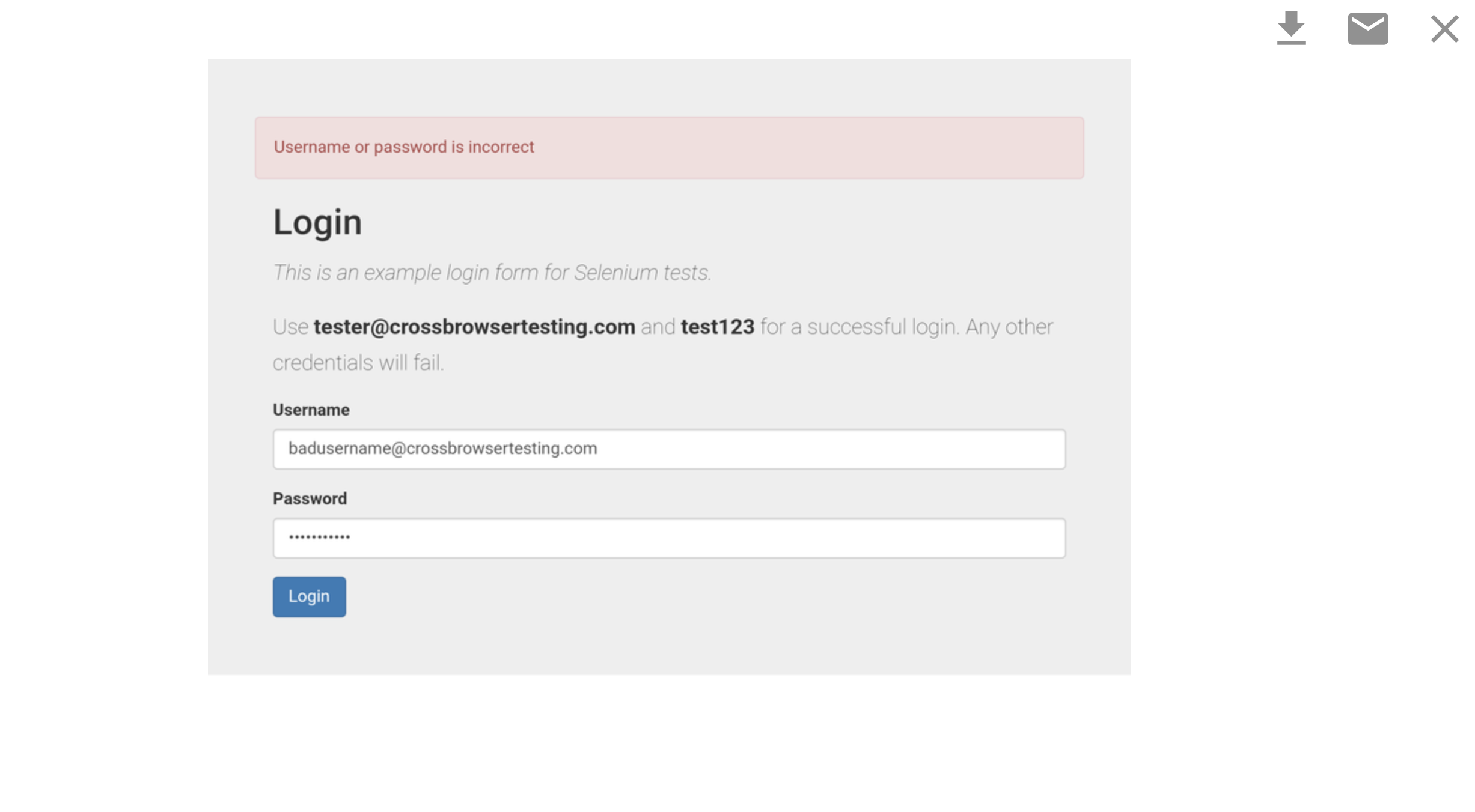 Device screenshot