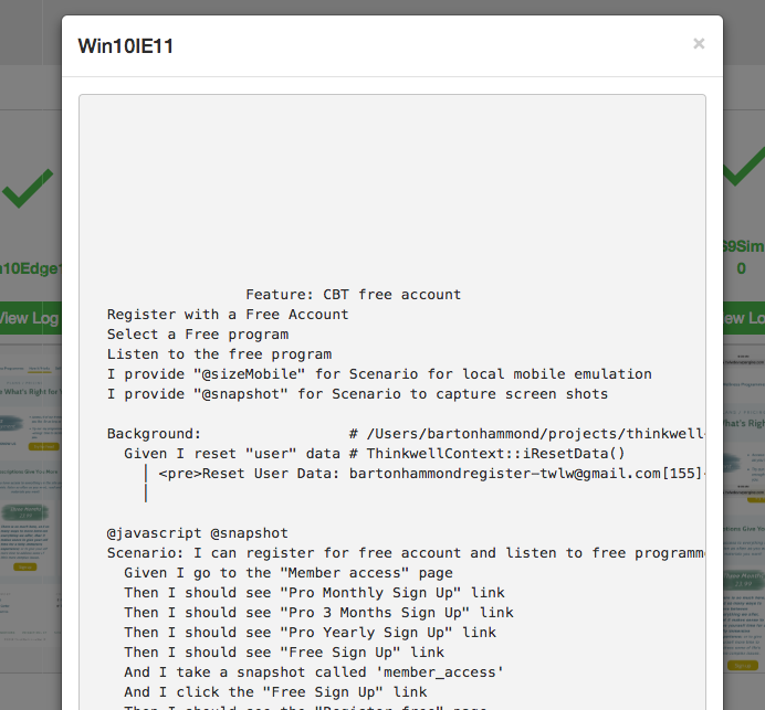 Grid report log